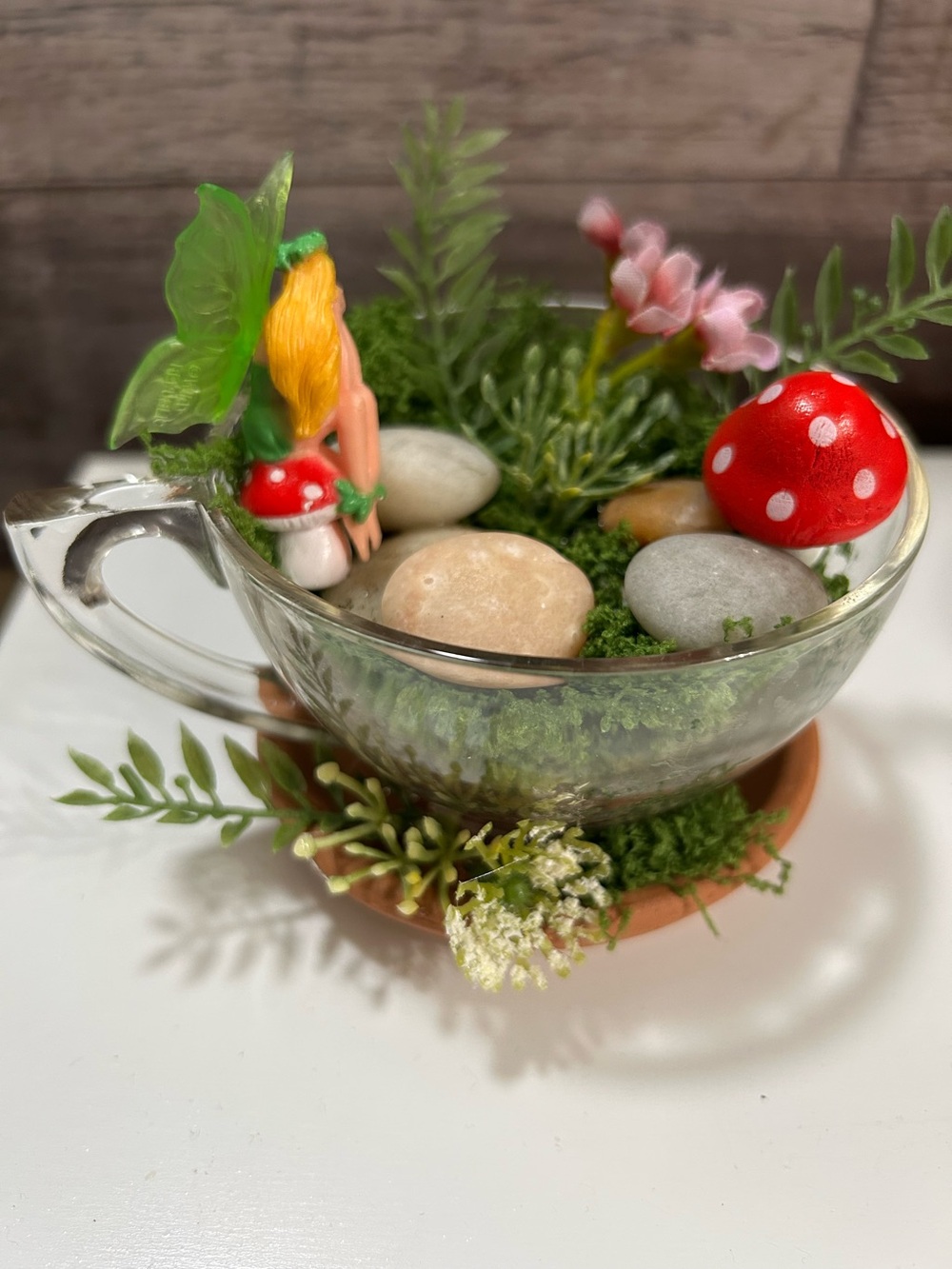 Handcrafted Teacup Fairy Garden